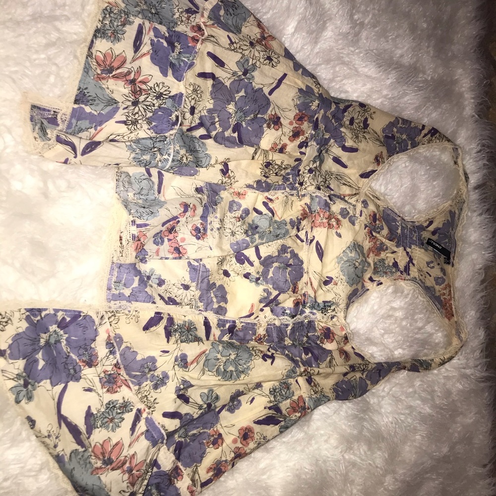 Floral Boho Vest Size S